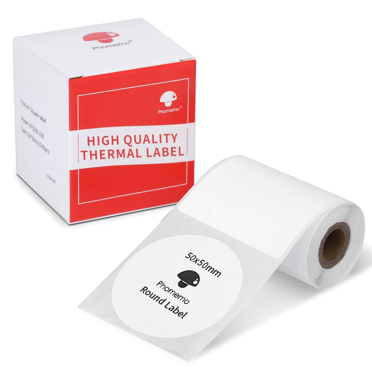 M220 Etiquettes rondes thermique, 50x50mm (140 étiquettes)
