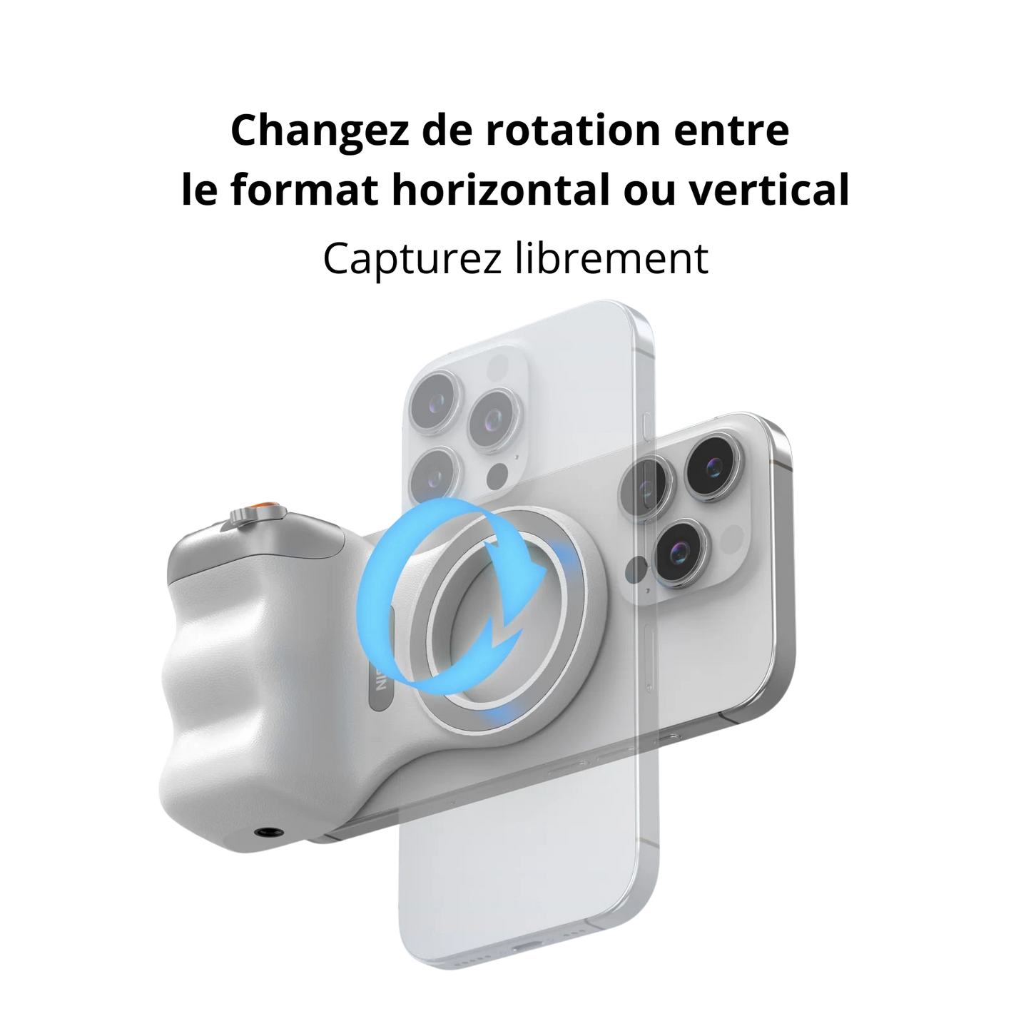 TELESIN Grip Smartphone avec Télécommande Bluetooth