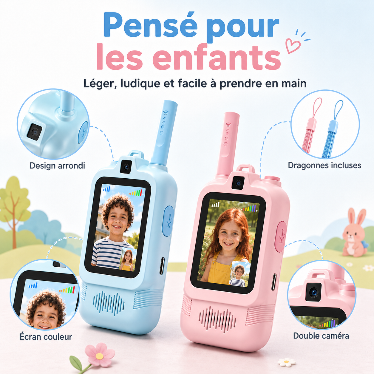 TalkieCam™ - Le talkie-walkie vidéo pour enfants