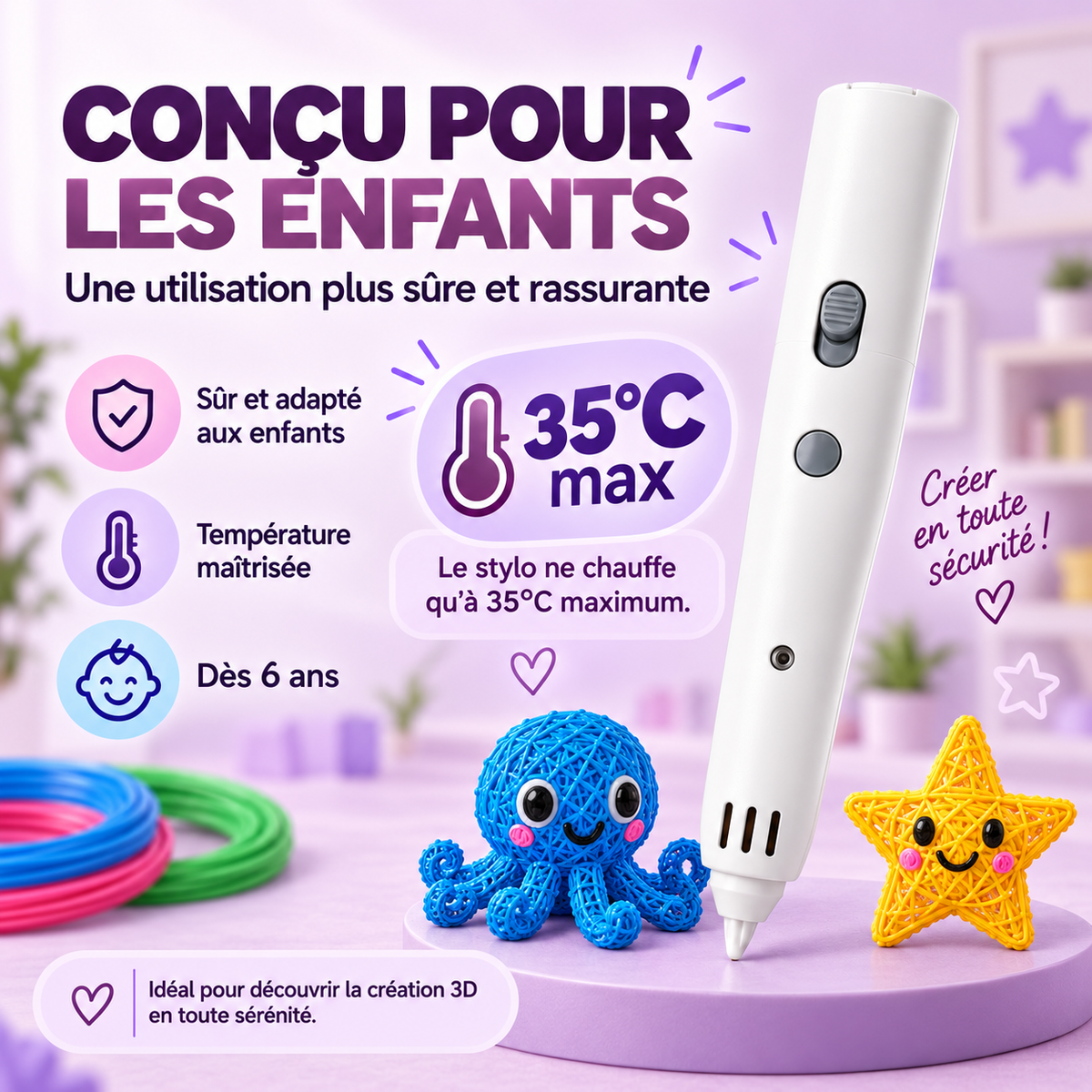 MagicPen 3D - Stylo de dessin 3D