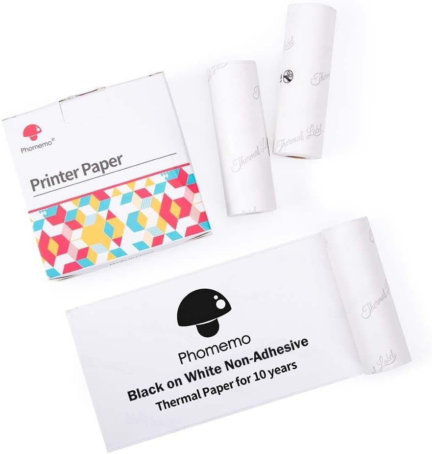 T02 - Papier thermique non adhésif blanc (3,5m)