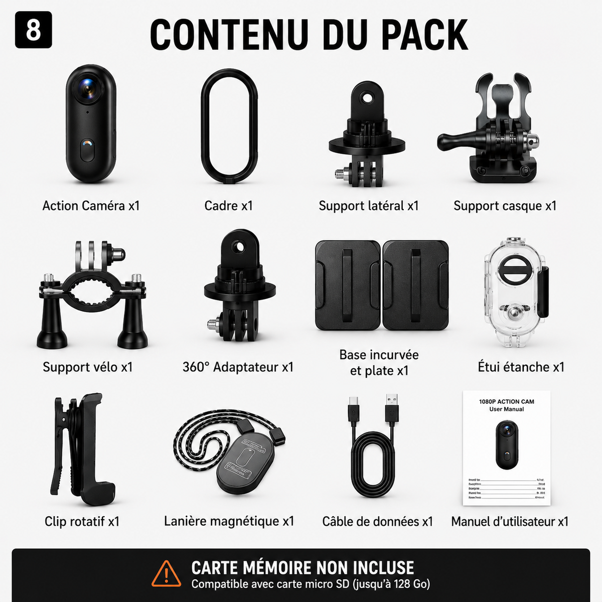 PocketCam - Caméra de poche 1080p