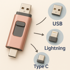 Clé USB 4 en 1 128 Go Iphone/Android