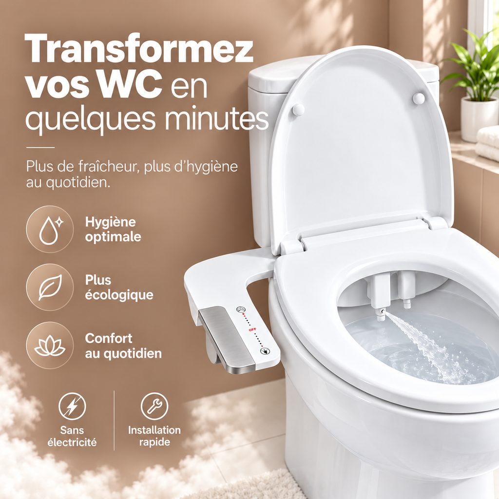 CleanJet - Kit toilette Japonais