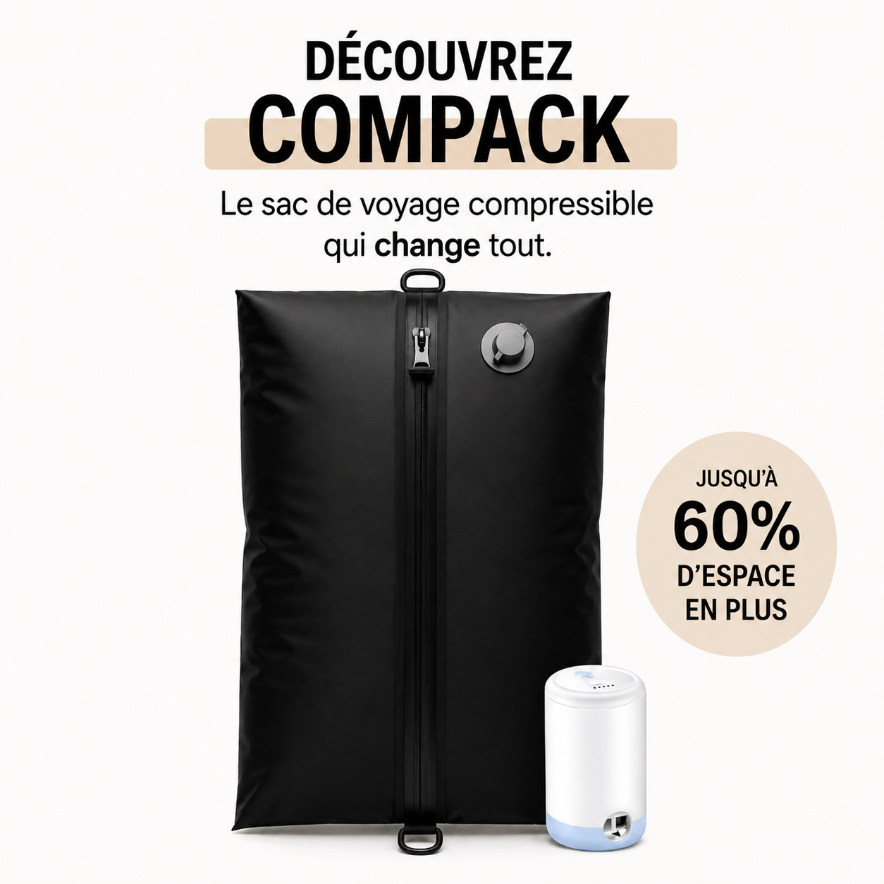 Compack™ – Sac de voyage compressible