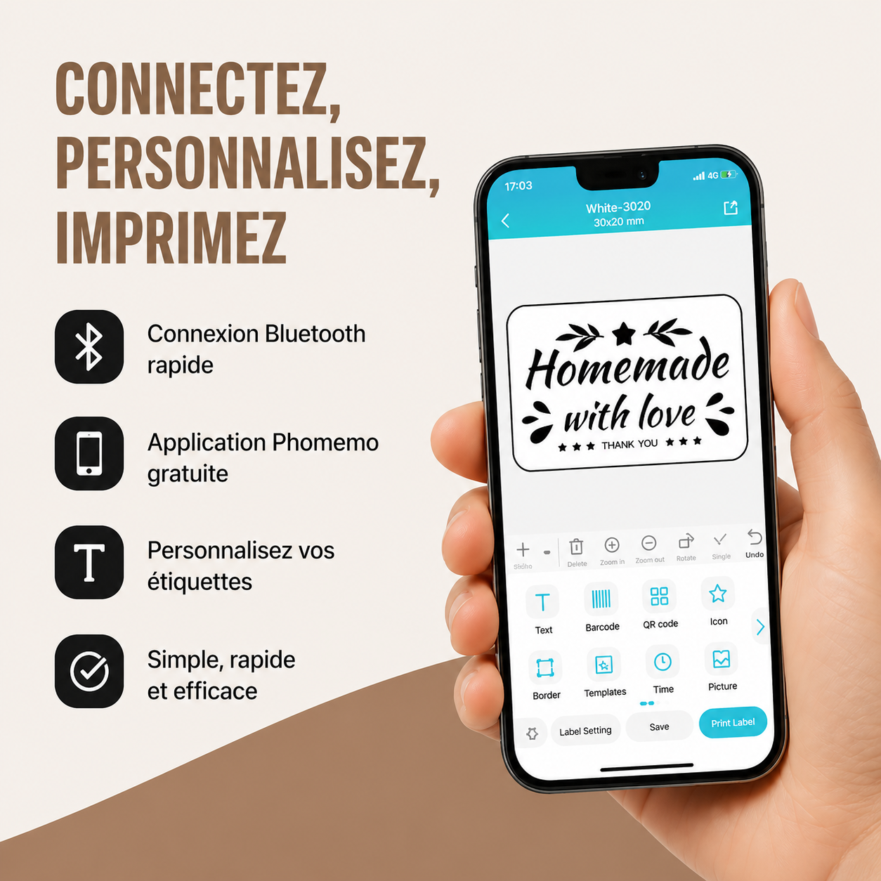 Mini Imprimante Phomemo M220