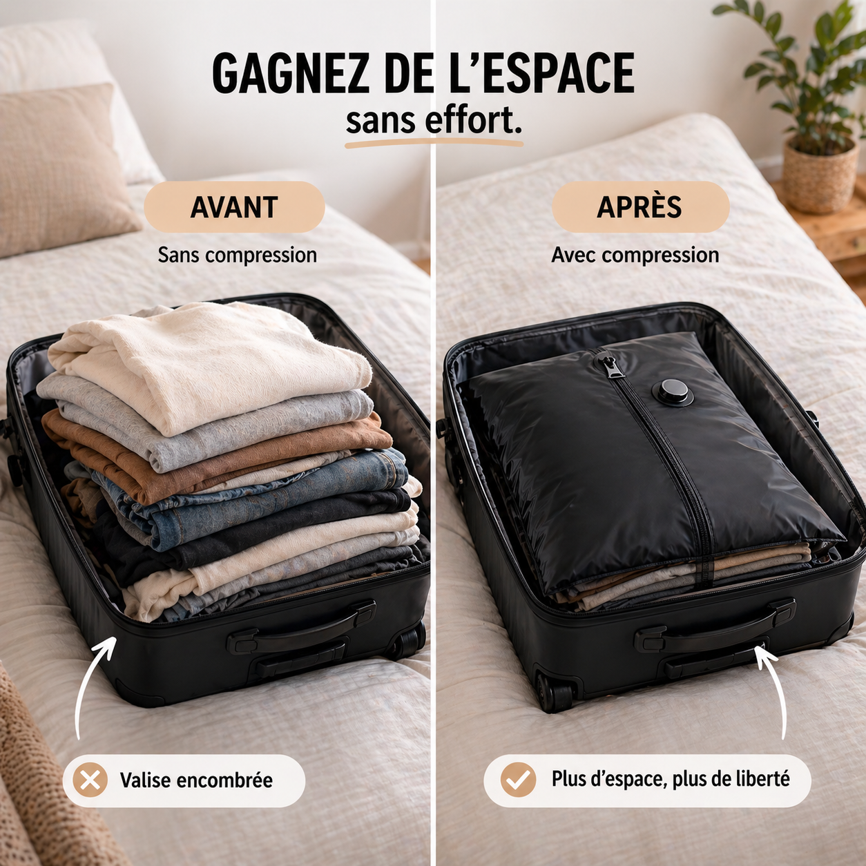 Compack™ – Sac de voyage compressible