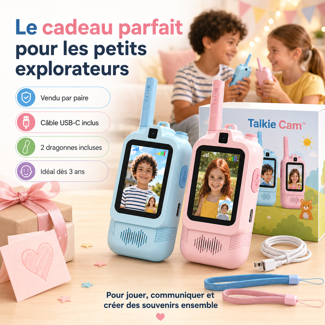 TalkieCam™ - Le talkie-walkie vidéo pour enfants
