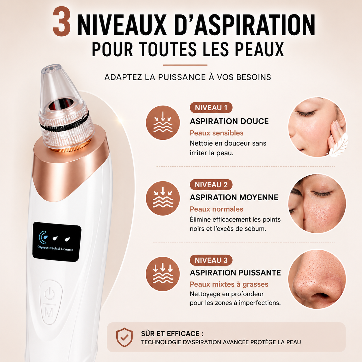 ClearSkin Pro™ - Aspirateur à points noirs