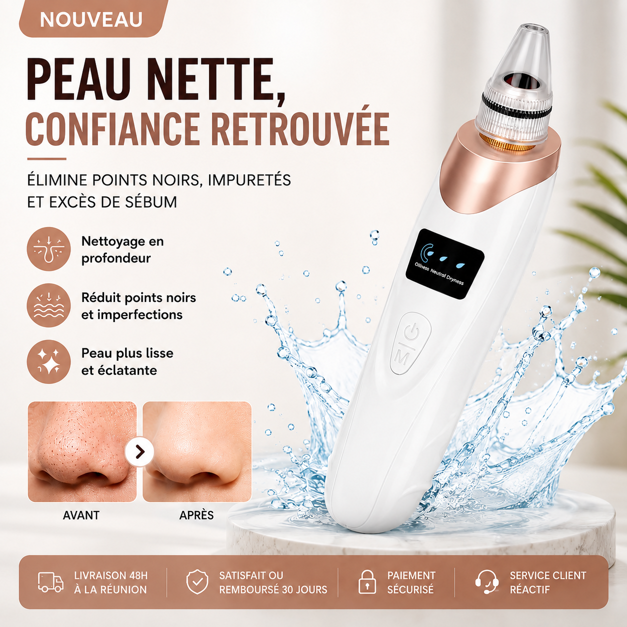 ClearSkin Pro™ - Aspirateur à points noirs