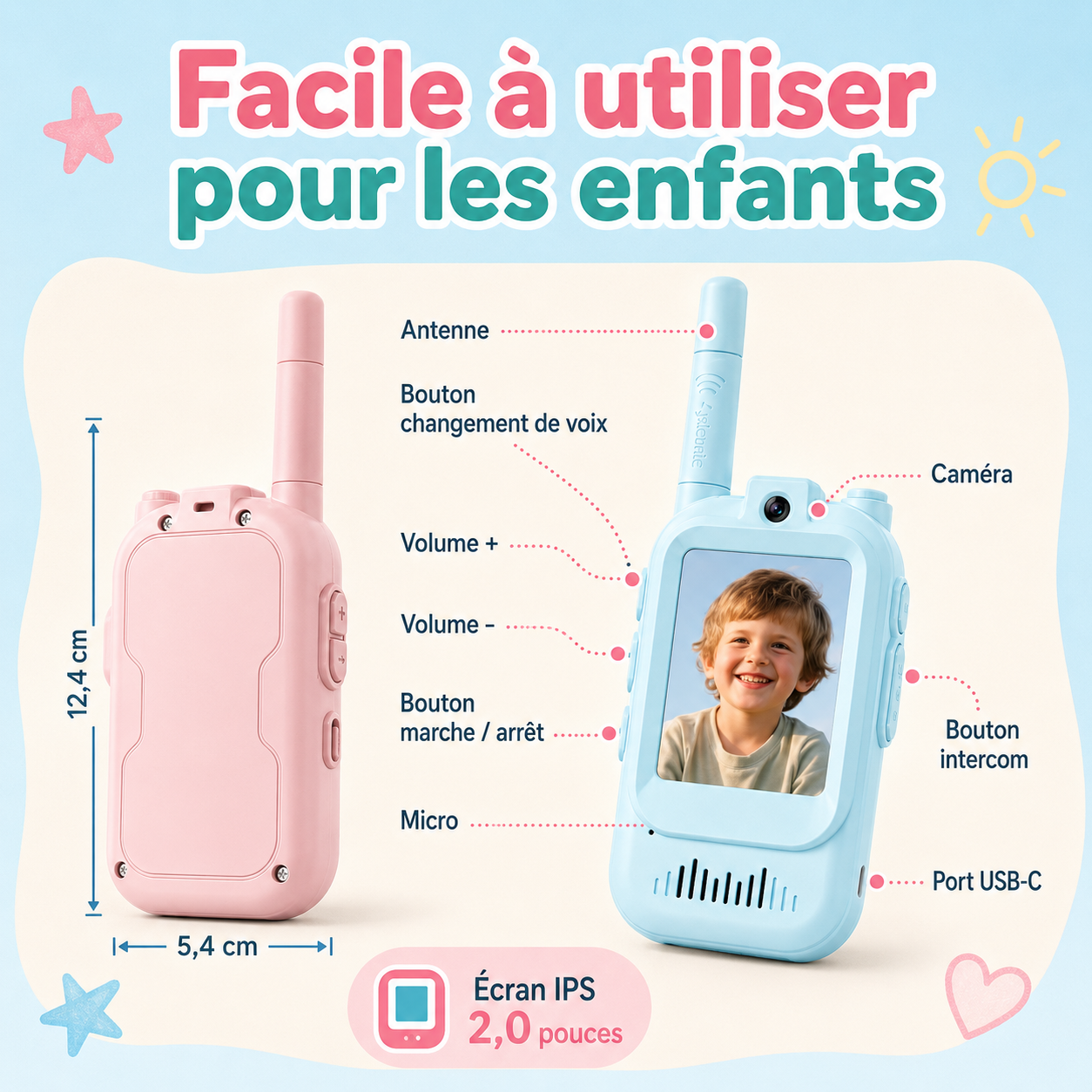 TalkieCam™ - Le talkie-walkie vidéo pour enfants