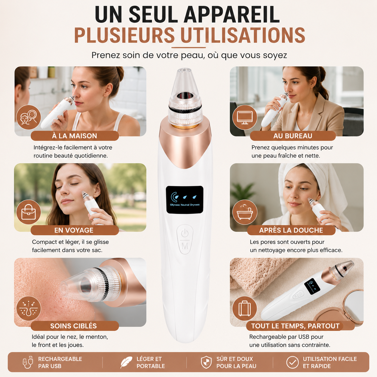 ClearSkin Pro™ - Aspirateur à points noirs