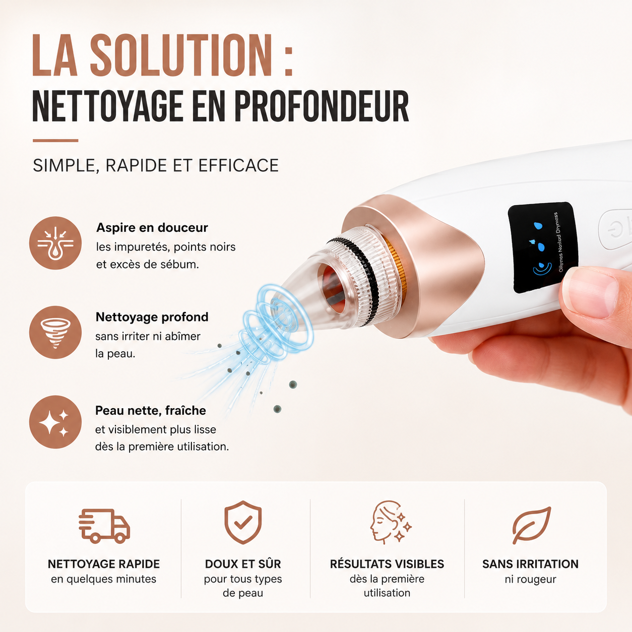ClearSkin Pro™ - Aspirateur à points noirs