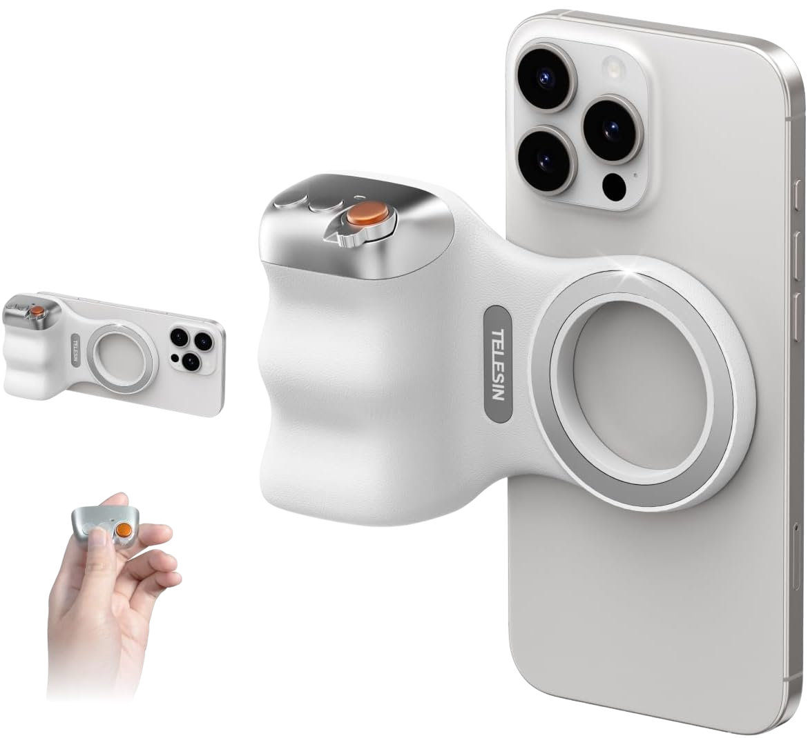 TELESIN Grip Smartphone avec Télécommande Bluetooth