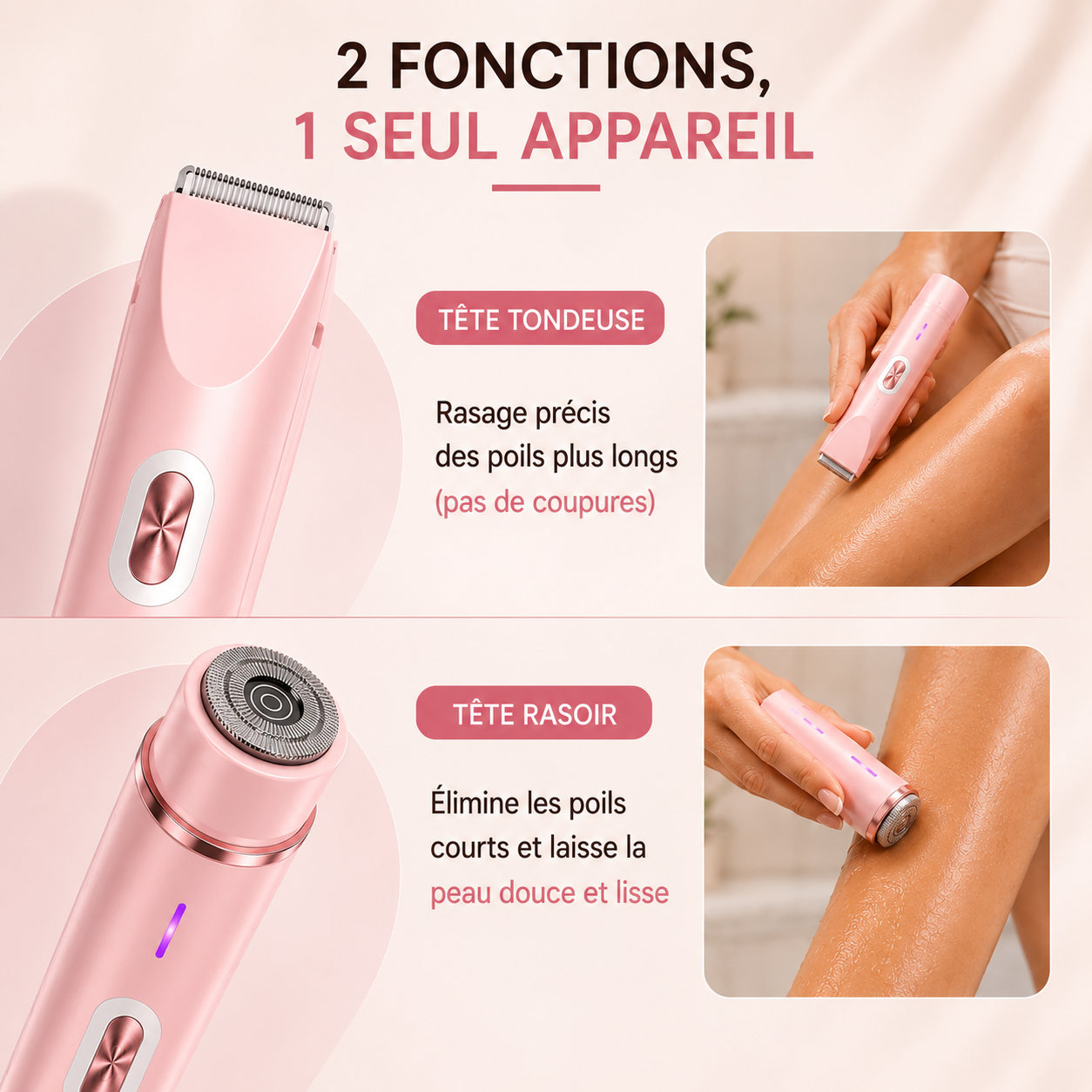 Lissea™- Rasoir électrique 2 en 1
