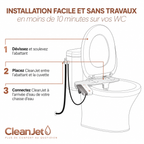 CleanJet - Kit toilette Japonais
