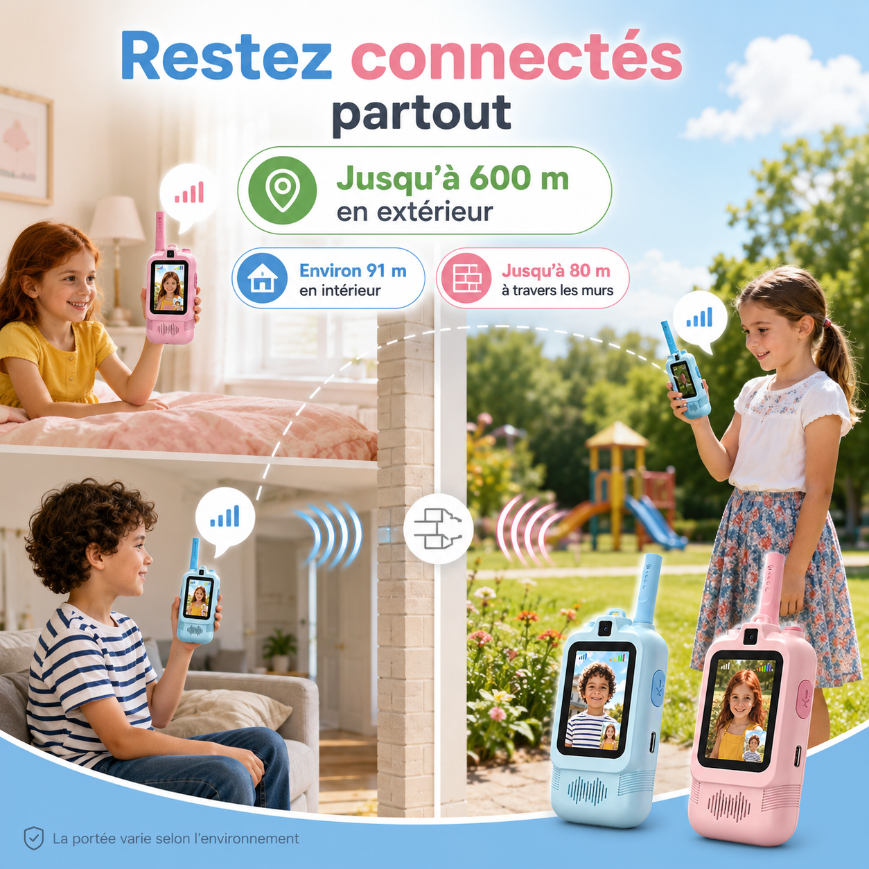 TalkieCam™ - Le talkie-walkie vidéo pour enfants