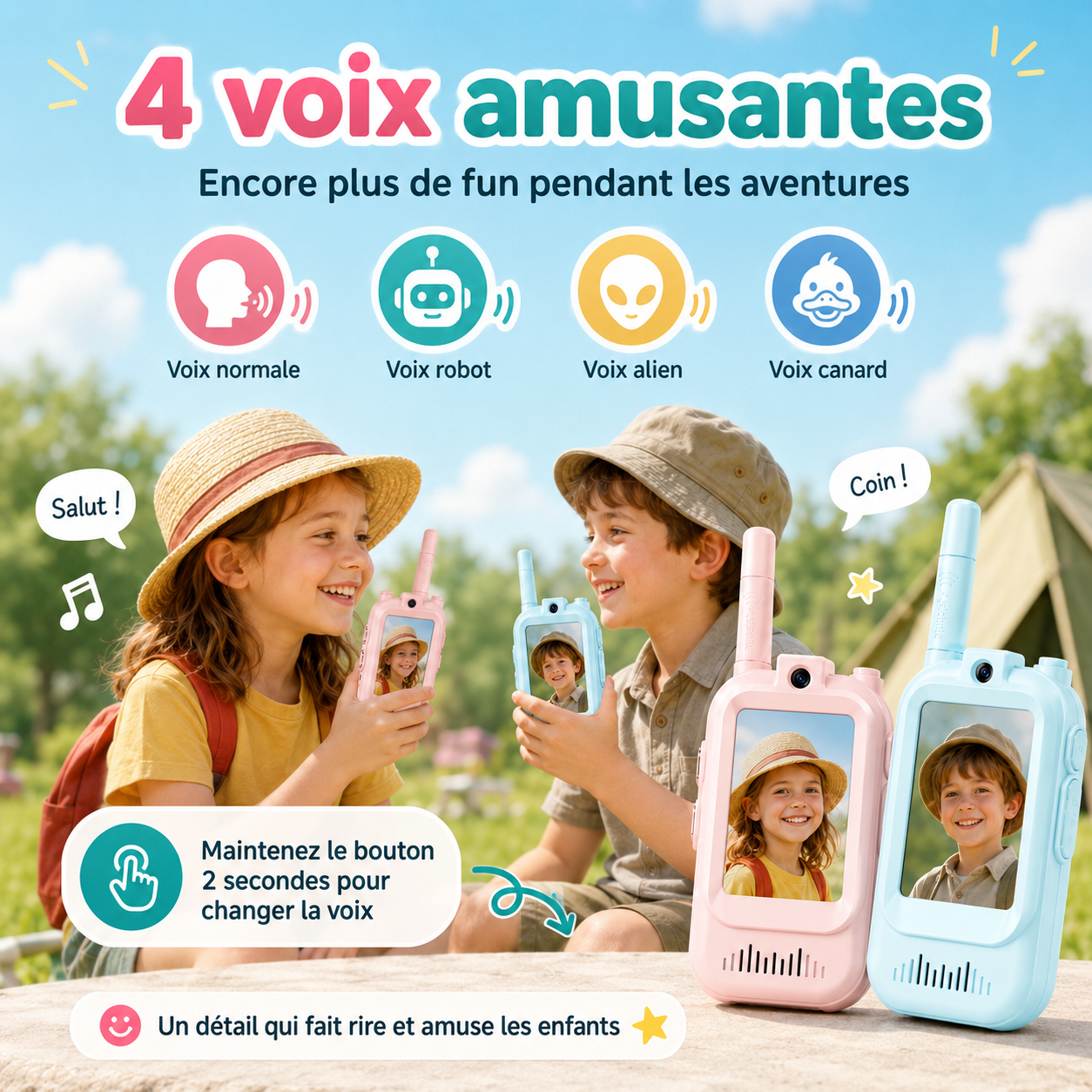 TalkieCam™ - Le talkie-walkie vidéo pour enfants