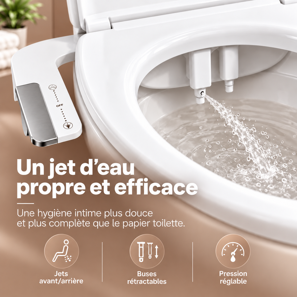 CleanJet - Kit toilette Japonais