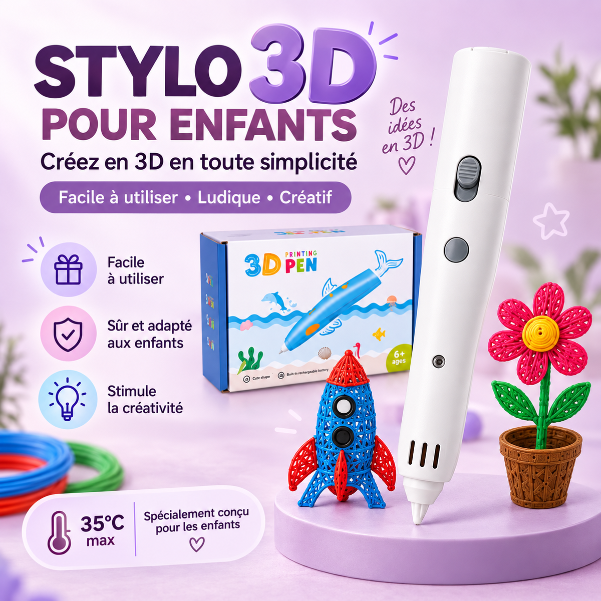 MagicPen 3D - Stylo de dessin 3D