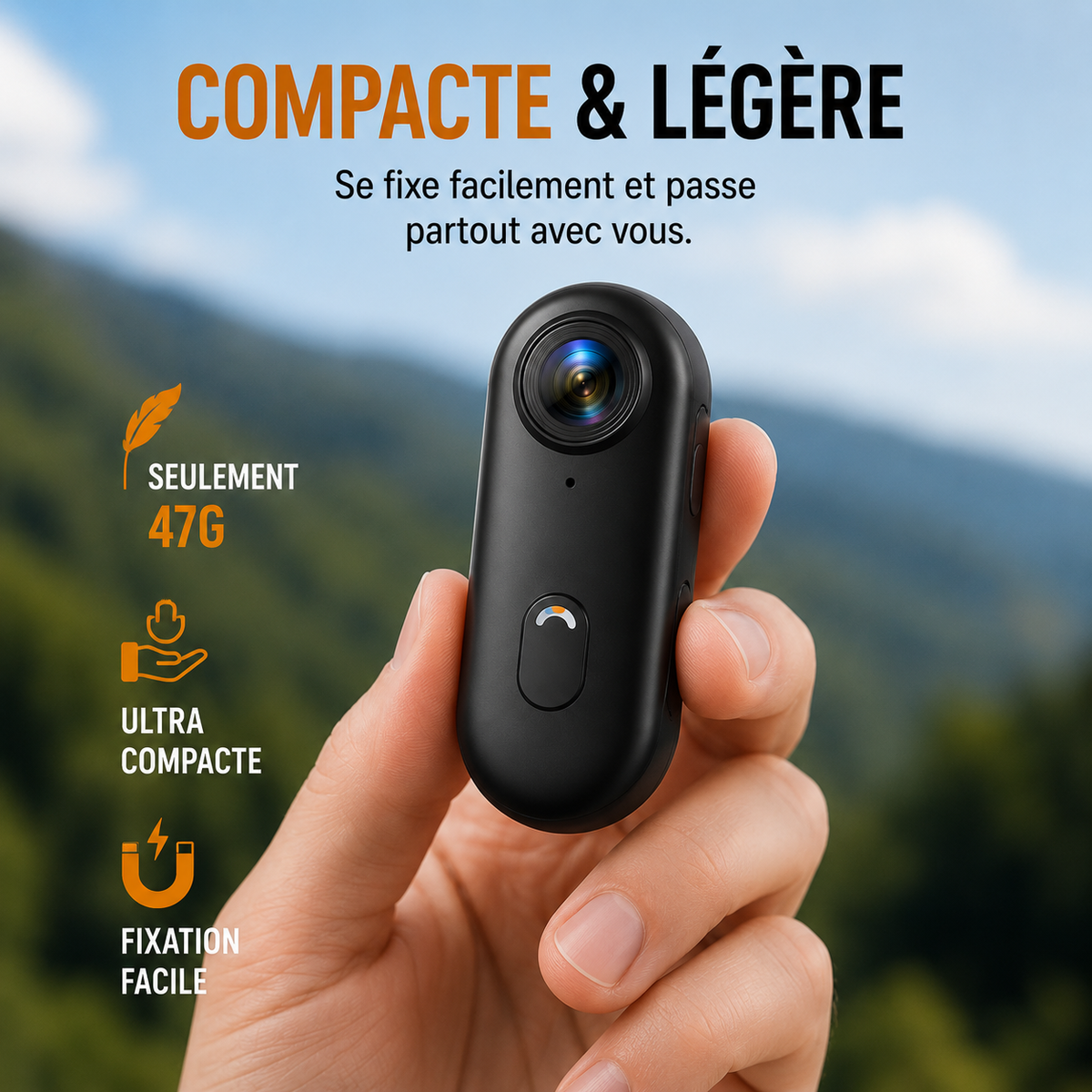 PocketCam - Caméra de poche 1080p