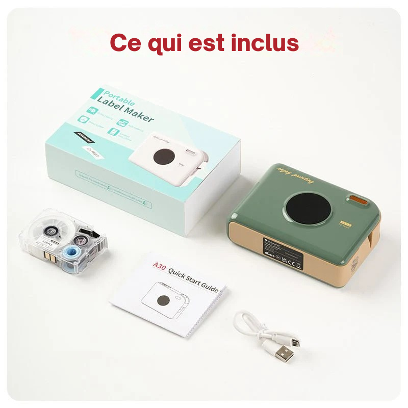 Phomemo A30 - Imprimante thermique rubans