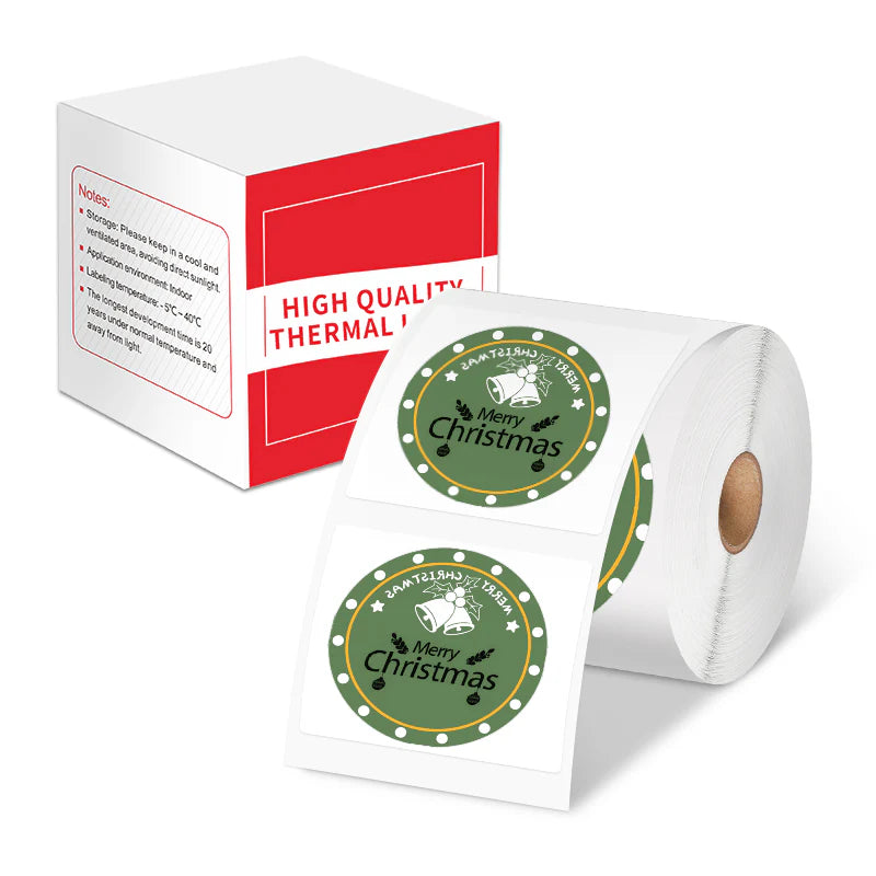 COLLECTION NOËL 140 ETIQUETTES RONDES M220 50X50MM