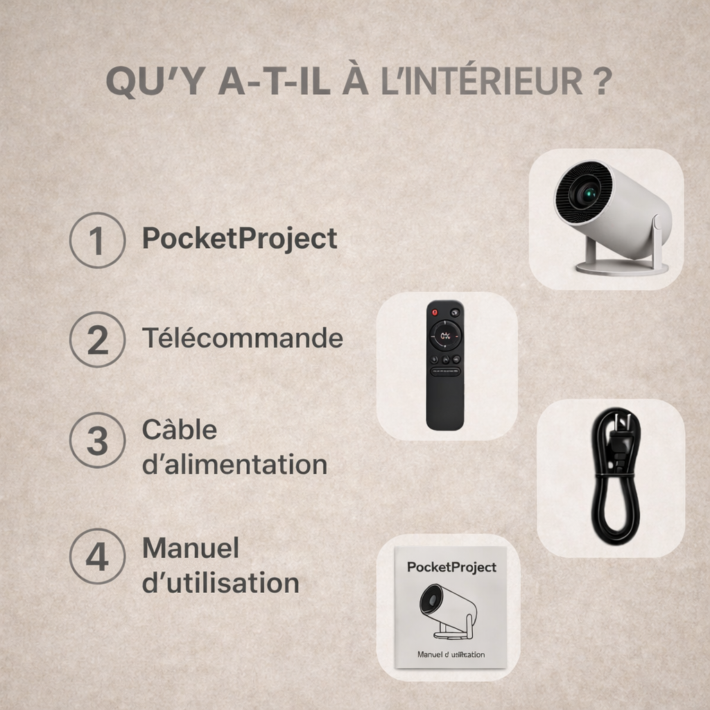 PocketProject - Mini projecteur portable HD