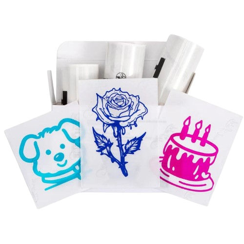 T02 - Papier thermique à impression colorée adhésif transparent (3,5m)