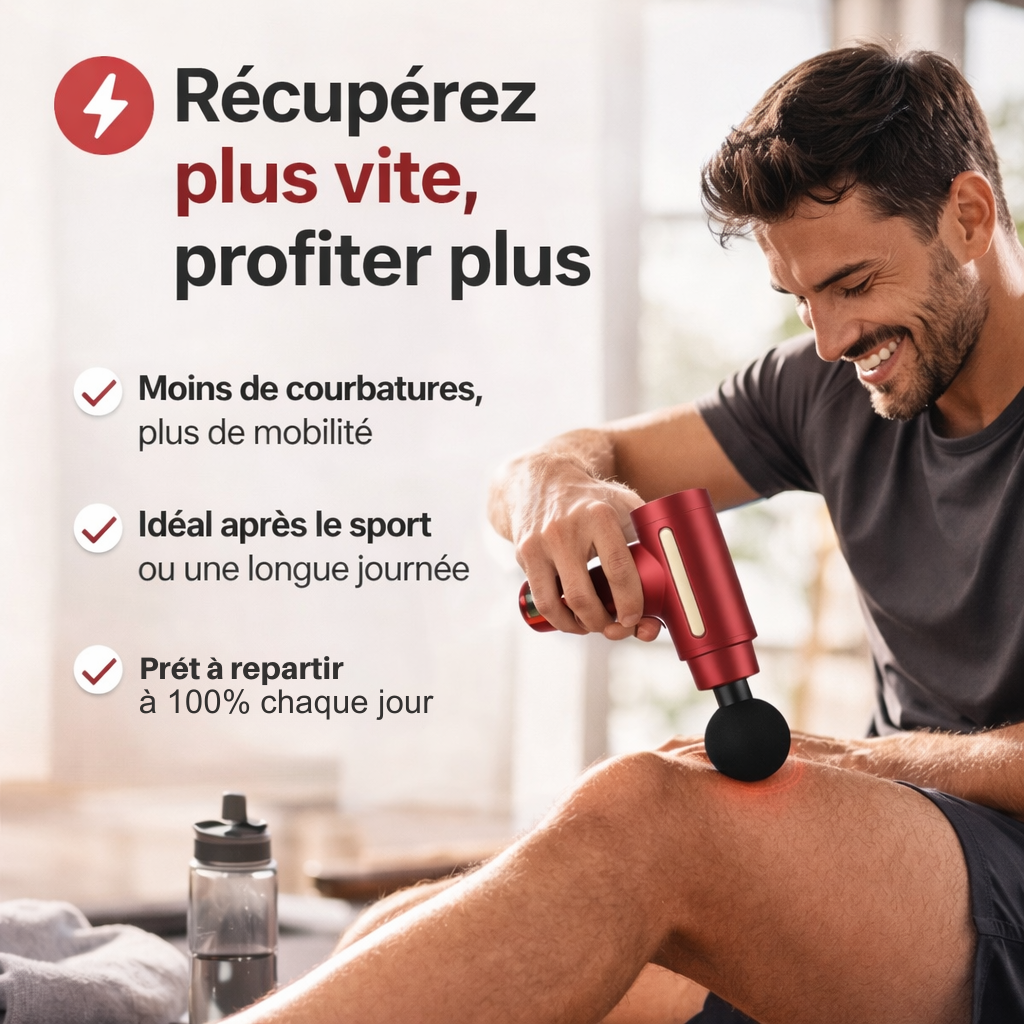 RelaxiGun™ – Pistolet de Massage Musculaire