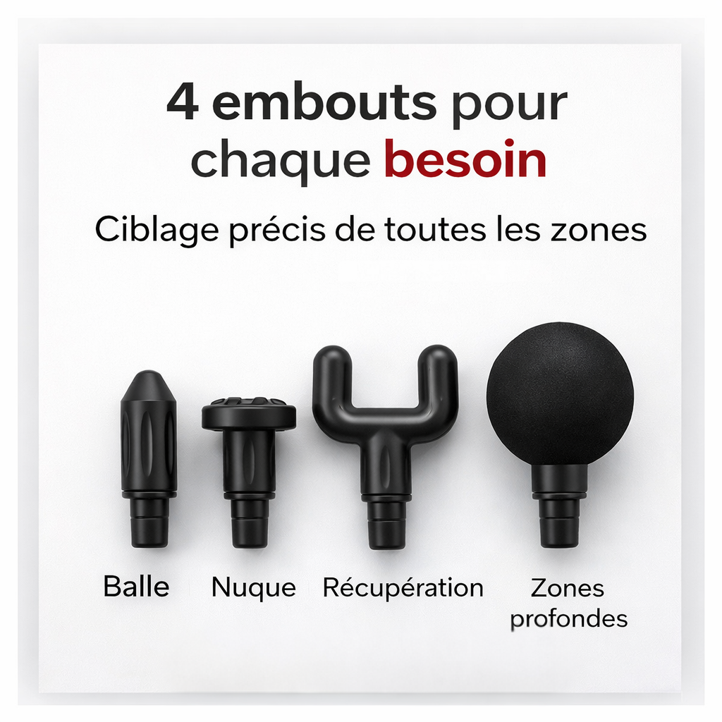 RelaxiGun™ – Pistolet de Massage Musculaire