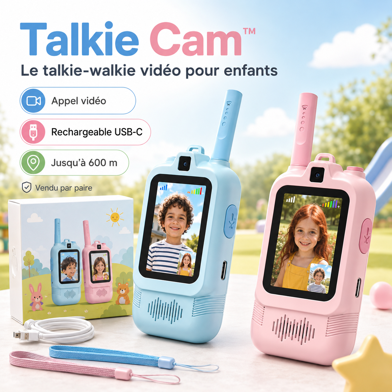 TalkieCam™ - Le talkie-walkie vidéo pour enfants