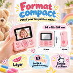 KidsCam format compact 94 x 48 x 104 mm pour petites mains