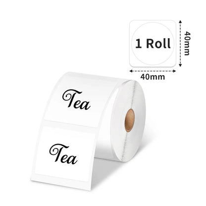 M220 Etiquettes rondes thermique, 40x40mm (180 étiquettes)