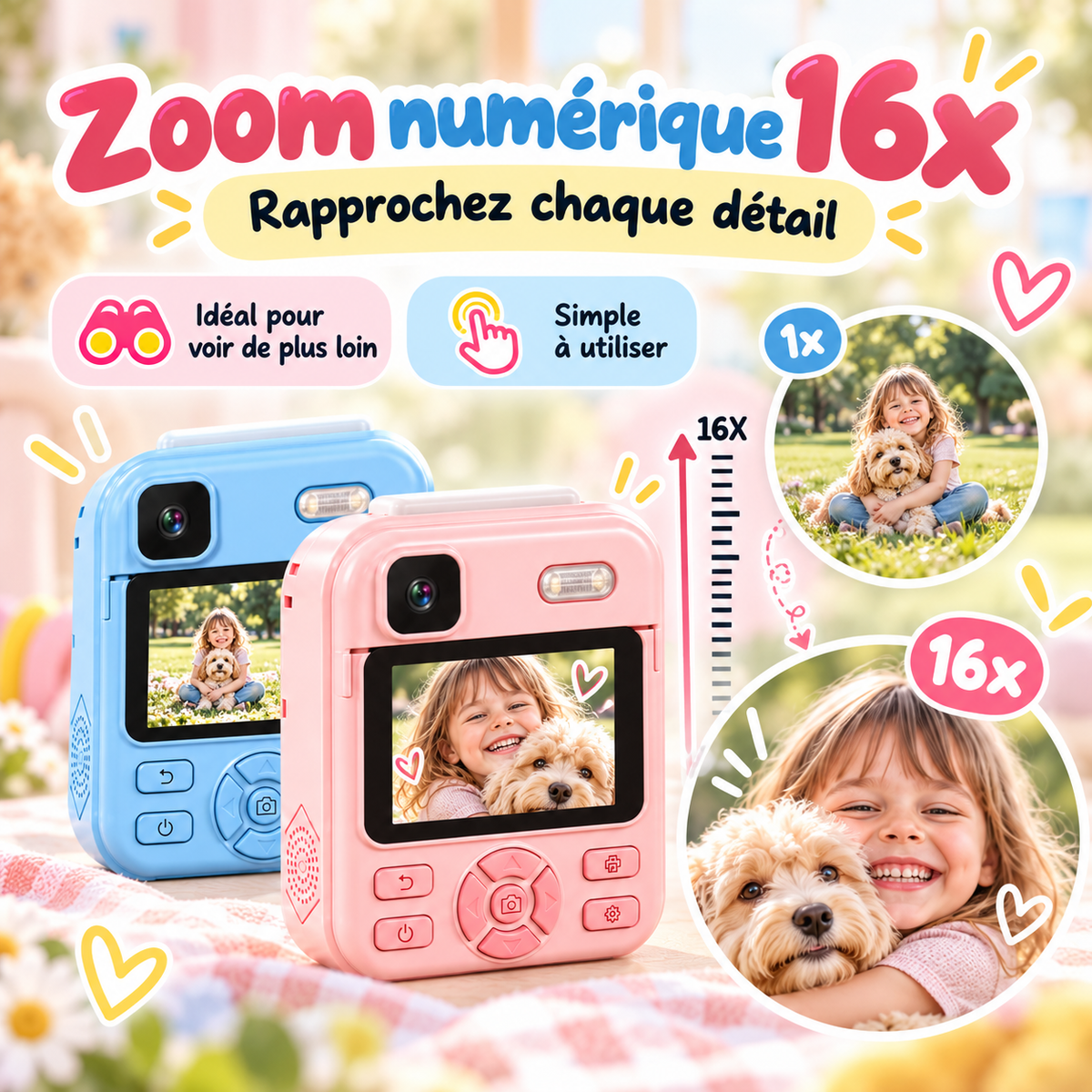 KidsCam zoom numérique 16x