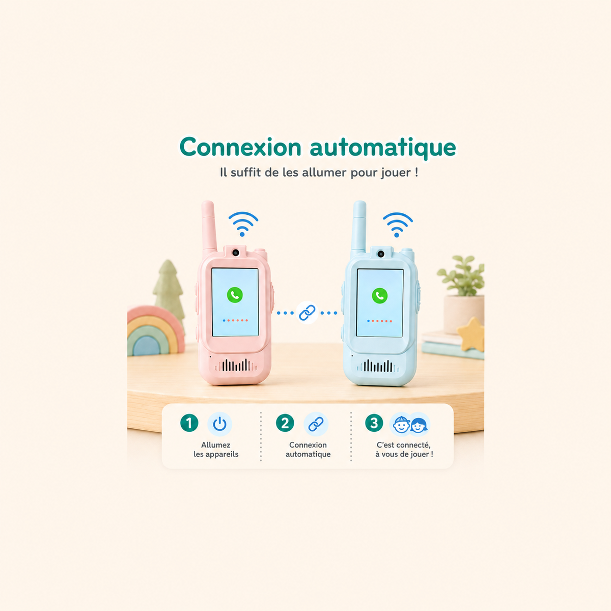 Connexion instantanée — allumez et jouez