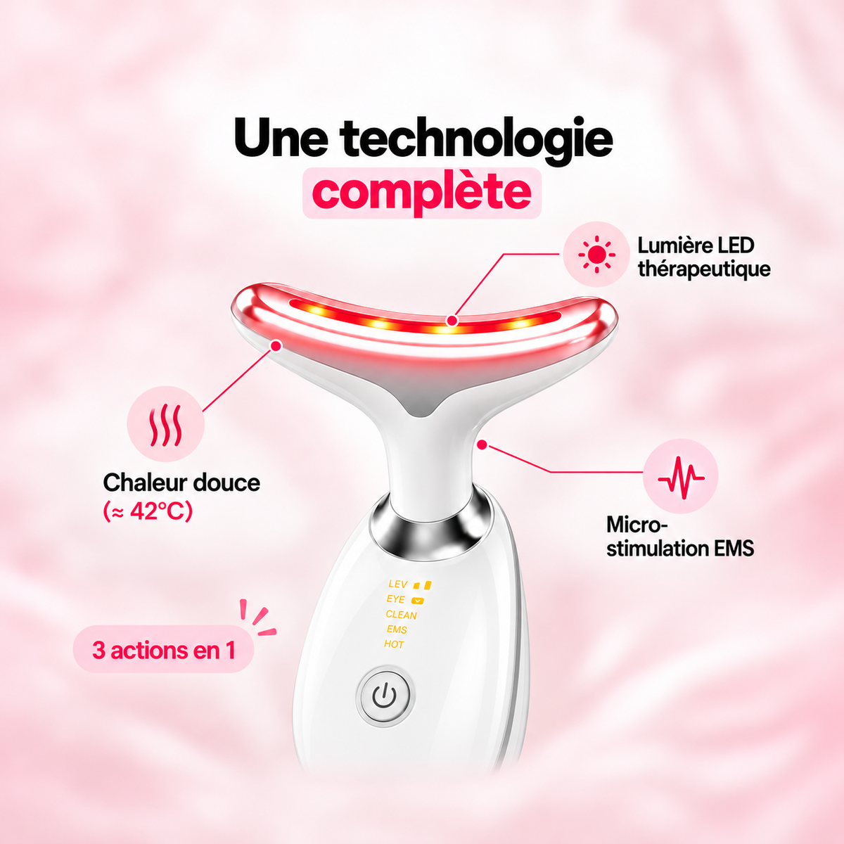 3 actions en 1, dans un seul appareil