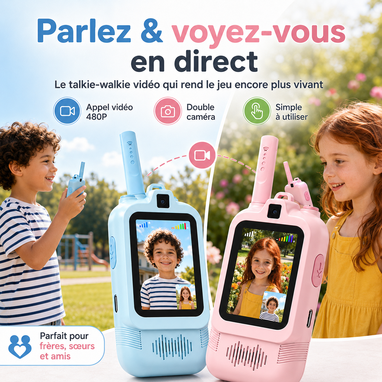 TalkieCam™ - Le talkie-walkie vidéo pour enfants