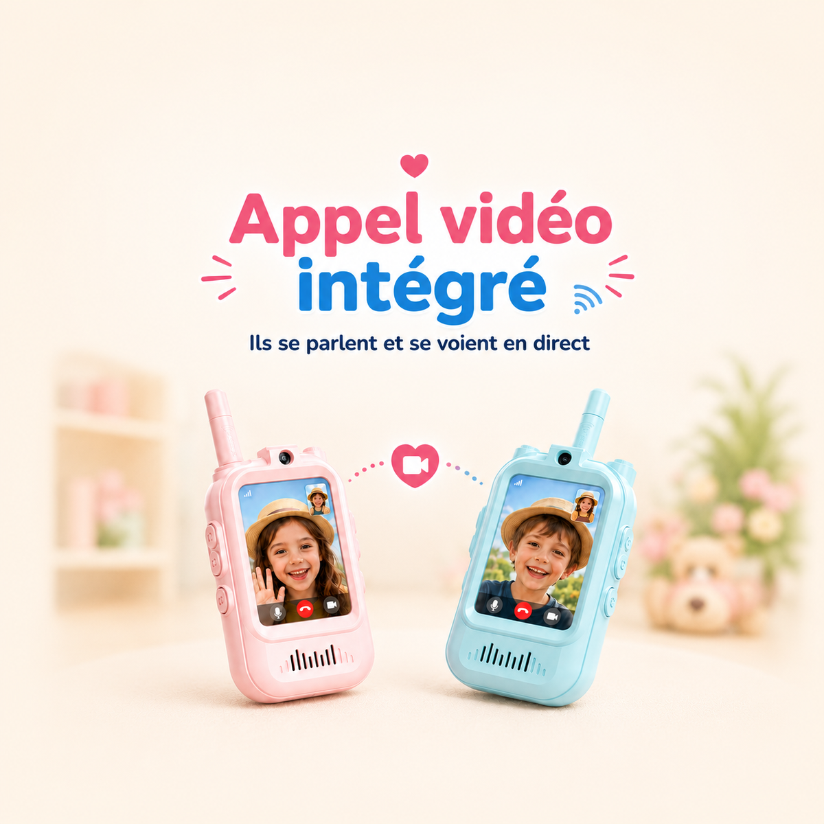 Appel vidéo HD — voir son complice en temps réel