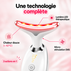 LiftGlow - Appareil de soin visage LED 3-en-1